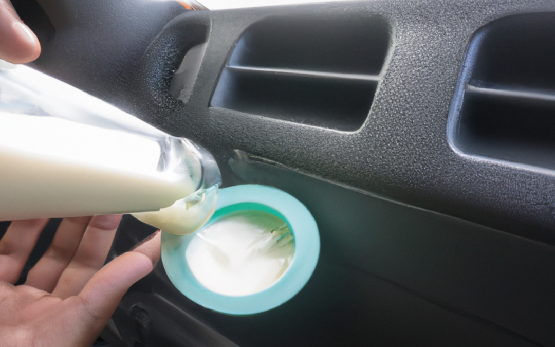 usuwanie mleka z samochodu